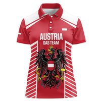Custom Austria Football Women Polo Shirt Come On Das Team