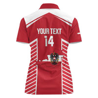 Custom Austria Football Women Polo Shirt Come On Das Team