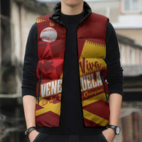 Baseball Venezuela 2026 Custom Sleeveless Puffer Jacket 1st Champions Proud Red Version