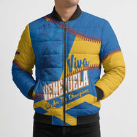 Baseball Venezuela 2026 Custom Bomber Puffer Jacket 1st Champions Proud Blue Version