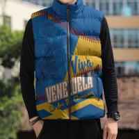 Baseball Venezuela 2026 Custom Sleeveless Puffer Jacket 1st Champions Proud Blue Version