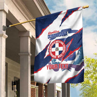 Custom Dominican Republic Football Garden Flag Los Quisqueyanos Crack Style