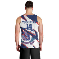 Custom Dominican Republic Football Men Tank Top Los Quisqueyanos Crack Style