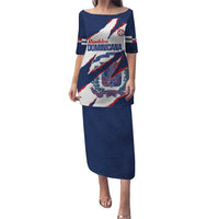 Custom Dominican Republic Football Puletasi Los Quisqueyanos Crack Style