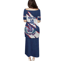 Custom Dominican Republic Football Puletasi Los Quisqueyanos Crack Style