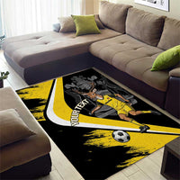 Custom Antigua and Barbuda Football Area Rug Go Benna Boys Sporty Deer Mascot