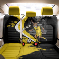Custom Antigua and Barbuda Football Back Car Seat Cover Go Benna Boys Sporty Deer Mascot