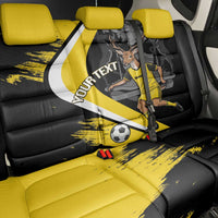 Custom Antigua and Barbuda Football Back Car Seat Cover Go Benna Boys Sporty Deer Mascot