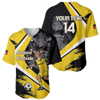 Custom Antigua and Barbuda Football Baseball Jersey Go Benna Boys Sporty Deer Mascot