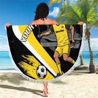 Custom Antigua and Barbuda Football Beach Blanket Go Benna Boys Sporty Deer Mascot