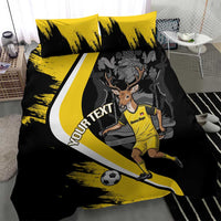 Custom Antigua and Barbuda Football Bedding Set Go Benna Boys Sporty Deer Mascot