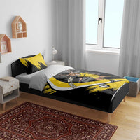 Custom Antigua and Barbuda Football Bedding Set Go Benna Boys Sporty Deer Mascot