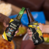 Custom Antigua and Barbuda Football 4 in 1 Can Cooler Tumbler Go Benna Boys Sporty Deer Mascot