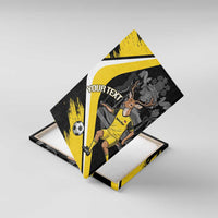 Custom Antigua and Barbuda Football Canvas Wall Art Go Benna Boys Sporty Deer Mascot