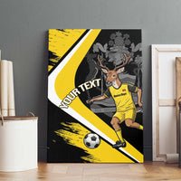Custom Antigua and Barbuda Football Canvas Wall Art Go Benna Boys Sporty Deer Mascot
