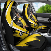 Custom Antigua and Barbuda Football Car Seat Cover Go Benna Boys Sporty Deer Mascot