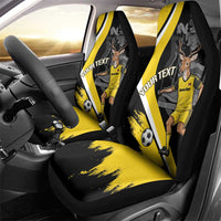 Custom Antigua and Barbuda Football Car Seat Cover Go Benna Boys Sporty Deer Mascot