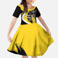 Custom Antigua and Barbuda Football Family Matching Off Shoulder Maxi Dress and Hawaiian Shirt Go Benna Boys Sporty Deer Mascot