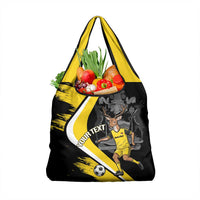 Custom Antigua and Barbuda Football Grocery Bag Go Benna Boys Sporty Deer Mascot