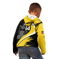 Custom Antigua and Barbuda Football Kid Hoodie Go Benna Boys Sporty Deer Mascot