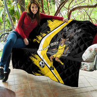 Custom Antigua and Barbuda Football Quilt Go Benna Boys Sporty Deer Mascot