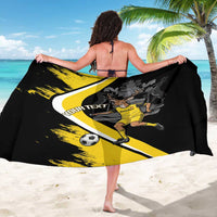 Custom Antigua and Barbuda Football Sarong Go Benna Boys Sporty Deer Mascot