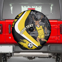 Custom Antigua and Barbuda Football Spare Tire Cover Go Benna Boys Sporty Deer Mascot