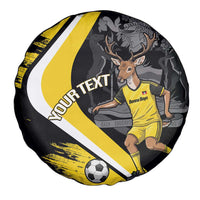 Custom Antigua and Barbuda Football Spare Tire Cover Go Benna Boys Sporty Deer Mascot
