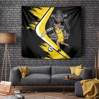 Custom Antigua and Barbuda Football Tapestry Go Benna Boys Sporty Deer Mascot