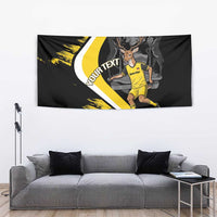 Custom Antigua and Barbuda Football Tapestry Go Benna Boys Sporty Deer Mascot