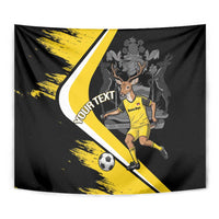 Custom Antigua and Barbuda Football Tapestry Go Benna Boys Sporty Deer Mascot