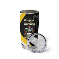 Custom Antigua and Barbuda Football Tumbler Cup Go Benna Boys Sporty Deer Mascot