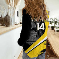 Custom Antigua and Barbuda Football Women Casual Shirt Go Benna Boys Sporty Deer Mascot