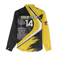 Custom Antigua and Barbuda Football Women Casual Shirt Go Benna Boys Sporty Deer Mascot