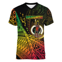 Polynesian Pride Vanuatu Women V Neck T Shirt Proud To Be A Ni-Van - Wonder Print Shop