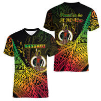 Polynesian Pride Vanuatu Women V Neck T Shirt Proud To Be A Ni-Van - Wonder Print Shop