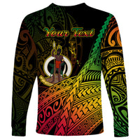 Personalised Vanuatu Long Sleeve Shirt Proud To Be A Ni-Van - Wonder Print Shop