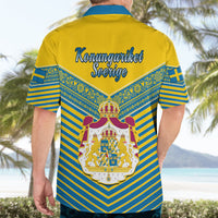 Sweden Hawaiian Shirt Swedish Independence Day Scandinavia Pattern - Wonder Print Shop