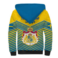 Sweden Sherpa Hoodie Swedish Independence Day Scandinavia Pattern - Wonder Print Shop