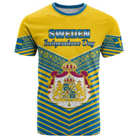 Sweden T Shirt Swedish Independence Day Scandinavia Pattern - Wonder Print Shop