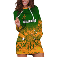 Personalised Australia Rugby Hoodie Dress Go Wallaroos Pacific Indigenous Version 2023 - Wonder Print Shop