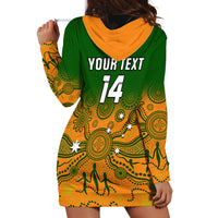 Personalised Australia Rugby Hoodie Dress Go Wallaroos Pacific Indigenous Version 2023 - Wonder Print Shop