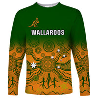 Personalised Australia Rugby Long Sleeve Shirt Go Wallaroos Pacific Indigenous Version 2023 - Wonder Print Shop