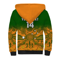 Personalised Australia Rugby Sherpa Hoodie Go Wallaroos Pacific Indigenous Version 2023 - Wonder Print Shop