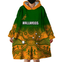 Personalised Australia Rugby Wearable Blanket Hoodie Go Wallaroos Pacific Indigenous Version 2023 - Wonder Print Shop