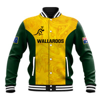 Personalised Australia Rugby Baseball Jacket Go Wallaroos Pacific Simple Version 2023 - Wonder Print Shop