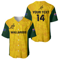 Personalised Australia Rugby Baseball Jersey Go Wallaroos Pacific Simple Version 2023 - Wonder Print Shop