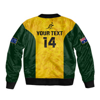 Personalised Australia Rugby Bomber Jacket Go Wallaroos Pacific Simple Version 2023 - Wonder Print Shop