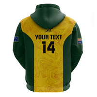 Personalised Australia Rugby Hoodie Go Wallaroos Pacific Simple Version 2023 - Wonder Print Shop
