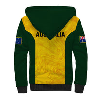 Australia Rugby Sherpa Hoodie Go Wallaroos Pacific Simple Version 2023 - Wonder Print Shop